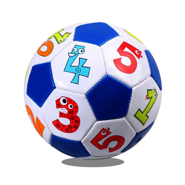 Size 2 Kids Soccer Ball Inflatable Soccer Training Ball Children Playing Training Balls For Children Students -40: White