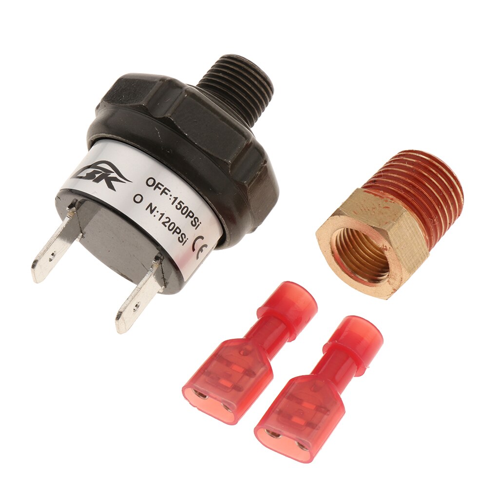 12 V Heavy Duty 120-150 Psi Drukschakelaar Valve Tank Mount Voor 12 Volt Compressor Air Hoorn Presssure