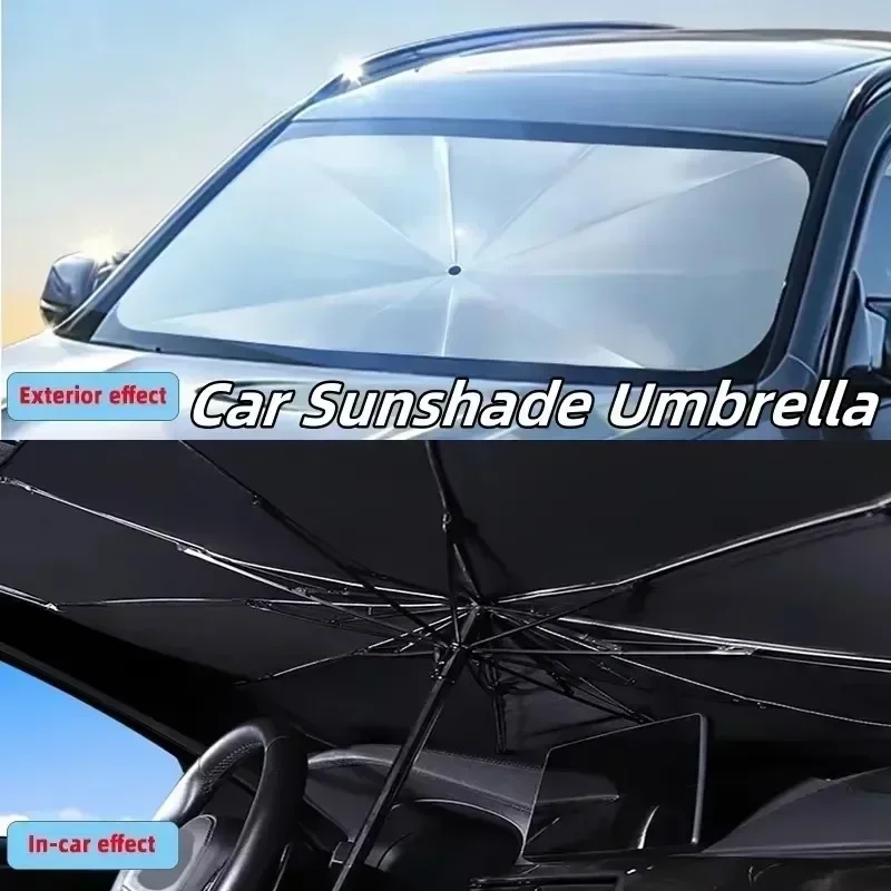 Auto Sonnenschirm Regenschirm Frontscheibe Sonnenschutz Faltbare Sonnenschirm Sommer UV Schutz Auto Wärmedämmung Auto universal
