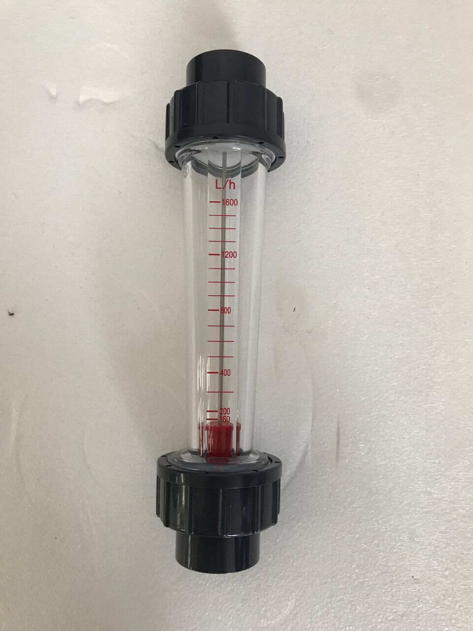 235MM 160-1600L/H LZS-25 Kunststoff Rohr Flüssigkeit Wasser Rotameter fließen Meter