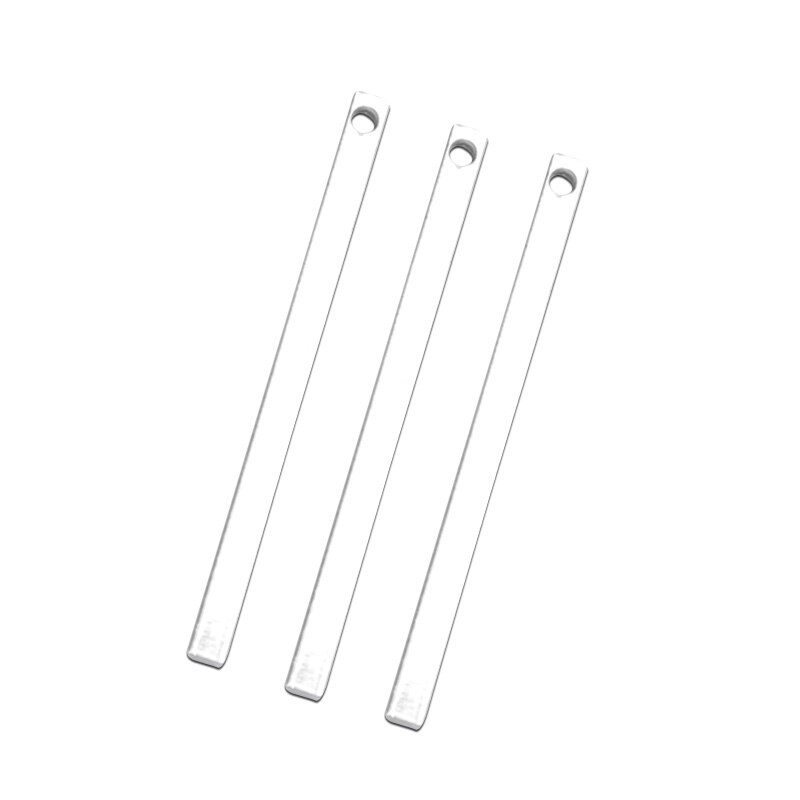 20Pcs 30/40Mm Coppers Wit K/Rose Gold Cuboid Hanger Sieraden Bevindingen Charm Hanger Connector Voor diy Sieraden Maken: White K-40mm