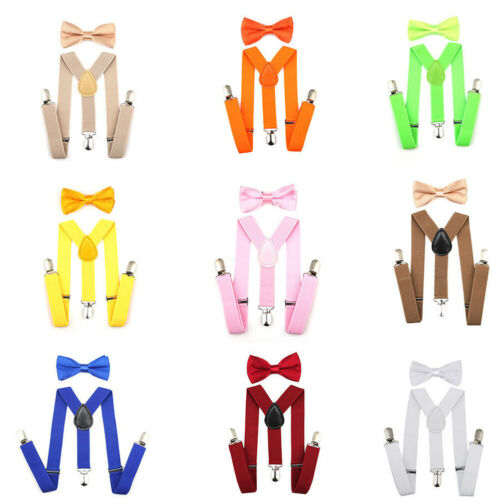 Citgeett Kids Boys Girls Elastic Suspenders Clip-on Y-Shaped Adjustable Straps Braces