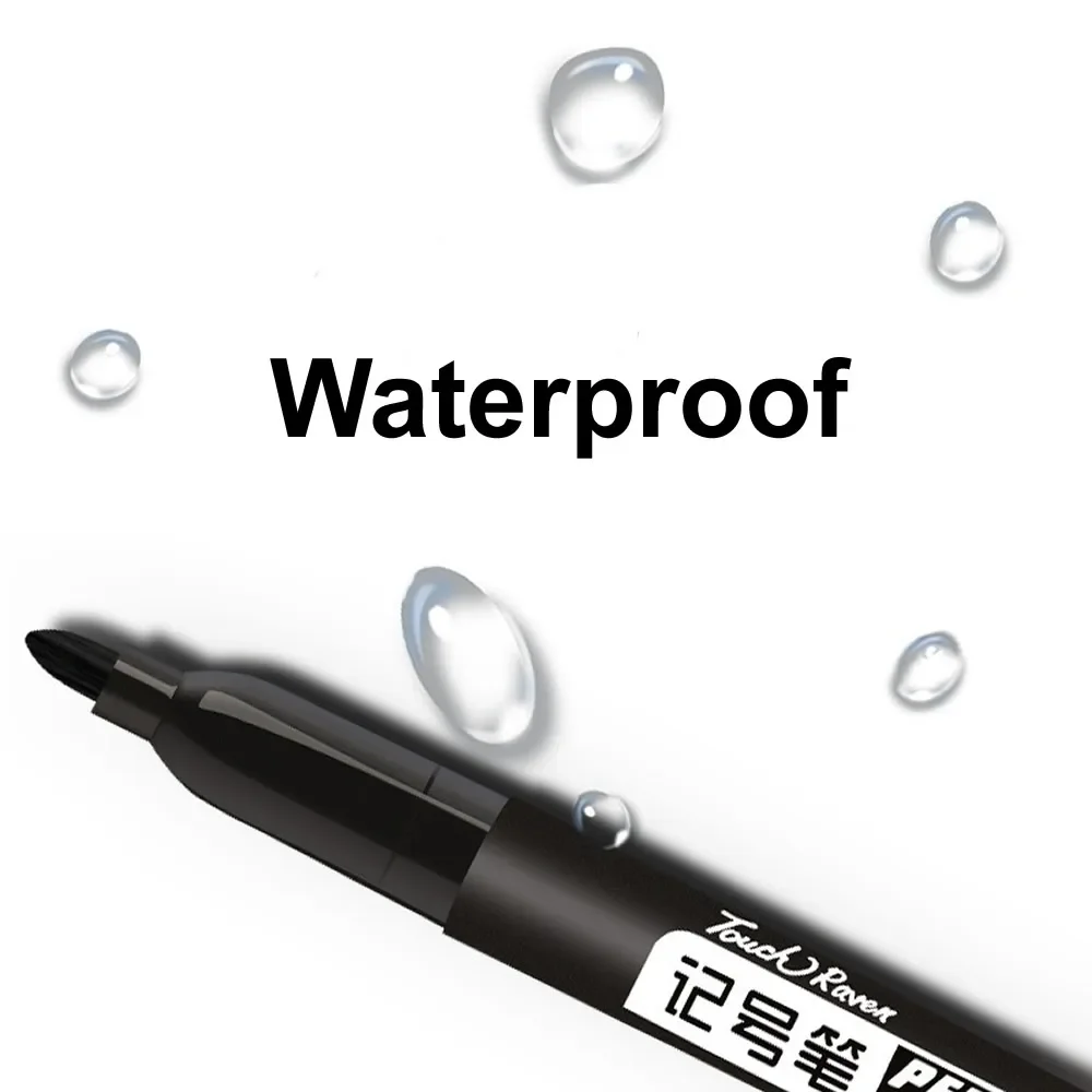 1/6/9/20PCS Permanent Marker Pen Manga Drawing Markers Black Blue Red Waterproof Ink Sketch Pens Stationery Art School Supplies