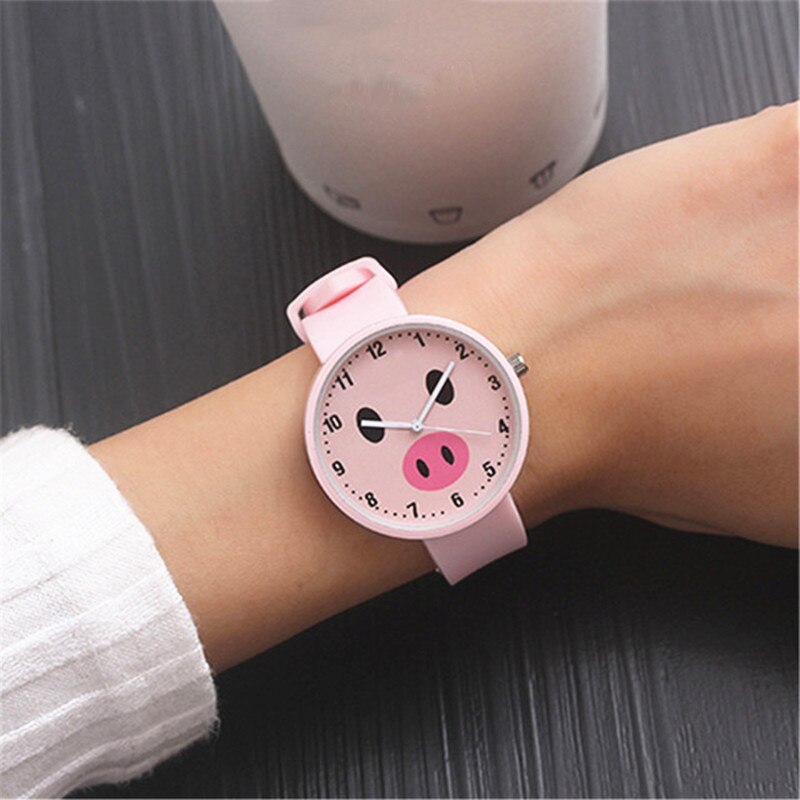 Women Quartz Watches Silicone Strap Jelly Wristwatch Waterproof Ladies Candy Color Simple Style Ultra-thin Round Clock