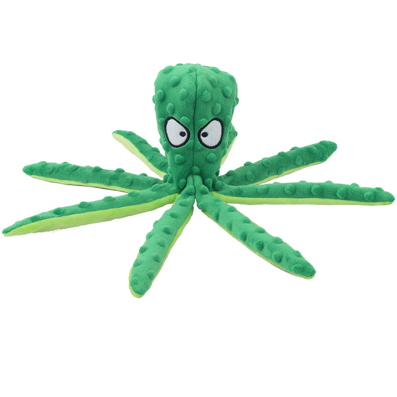 Animal de estimação brinquedo de pelúcia cão voz polvo escudo quebra-cabeça brinquedo mordida resistente brinquedos interativos limpeza dos dentes do cão mastigar brinquedo filhote de cachorro suprimentos para cães