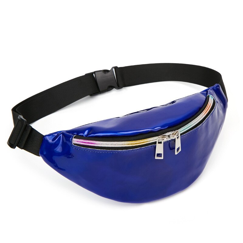 BISI GORO Women's Banana Waist Bag Belt Waterproof Bags Waist Pack shoulder Fannypack Outdoor Zipper Chest Bag Phone Pouch: blue yb16