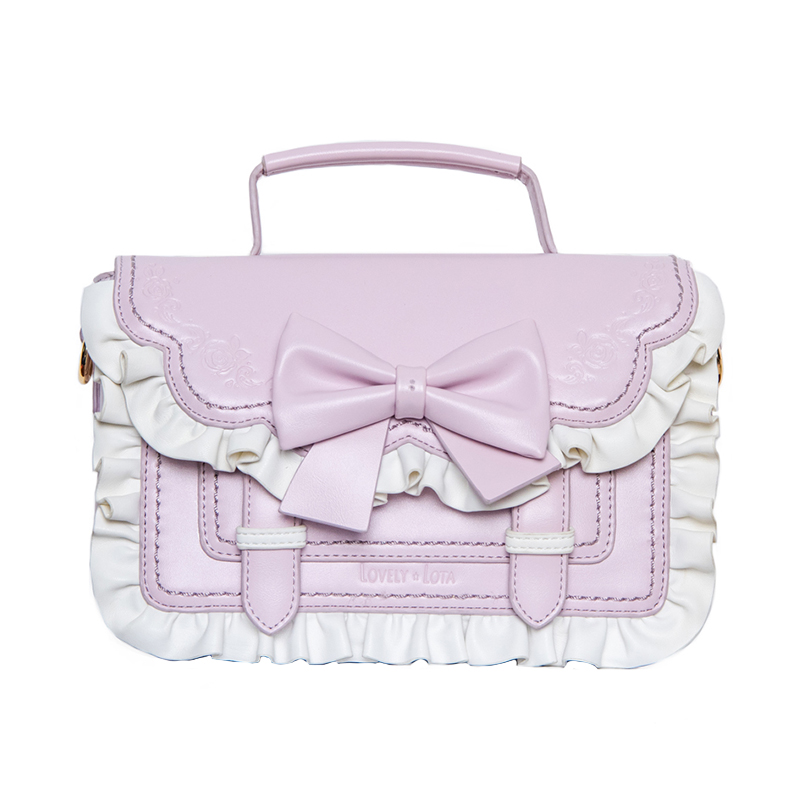 Roze Lolita Boog Handtas Schoudertas PU Leer Cosplay Meisjes Vrouw 32x23x8cm: Style 5