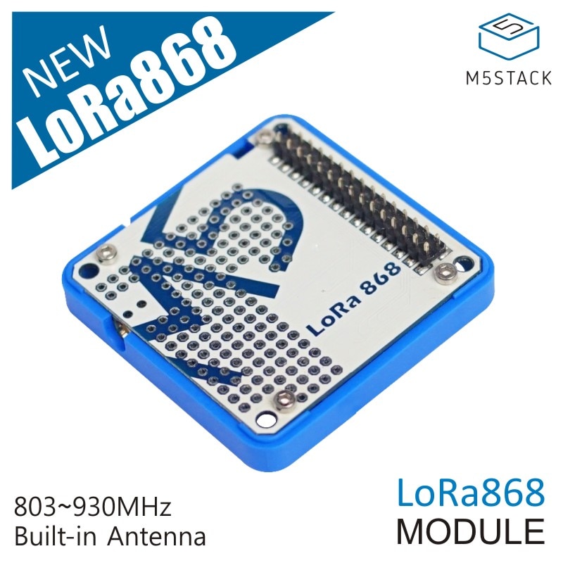 M5STACK 公式 lora モジュール 868 mhz 通信モジュールと Ra-01H プロトタイピングエリア spi 通信プロトコル