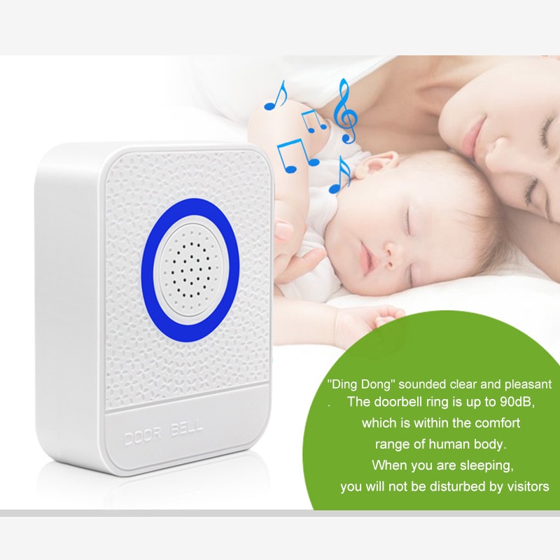 Wired Door Bell 12V Vocal Wired Doorbell Welcome Door Bell For Office Home Security Control System White Practical Door Ring