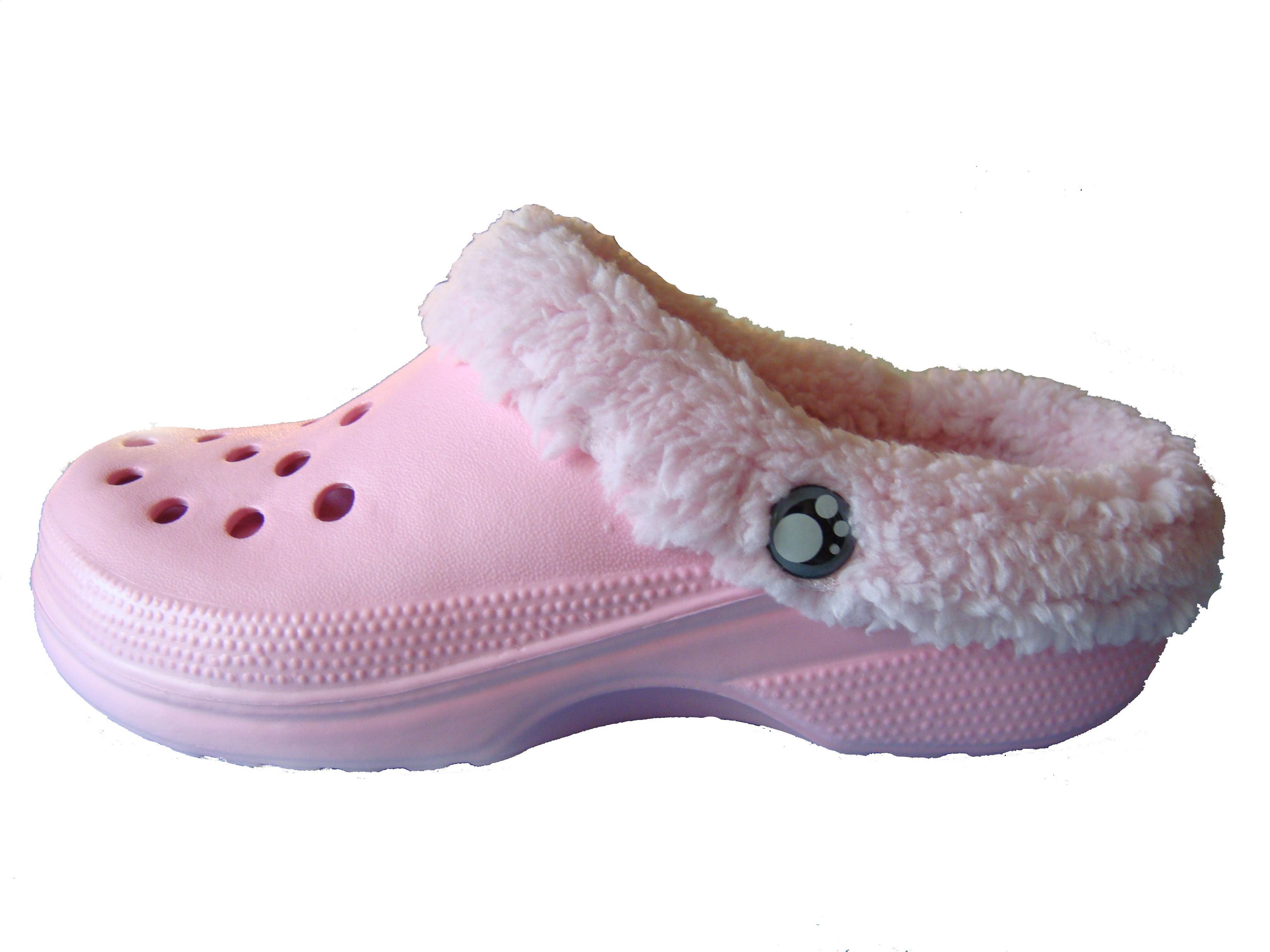 Winter freundlicher verstopft Erwärmung Pelz freundlicher Schuhe drinnen Hause See Maultiere Rosa Nette Stifte Sandale EVA Wohnung Kind Schuhe