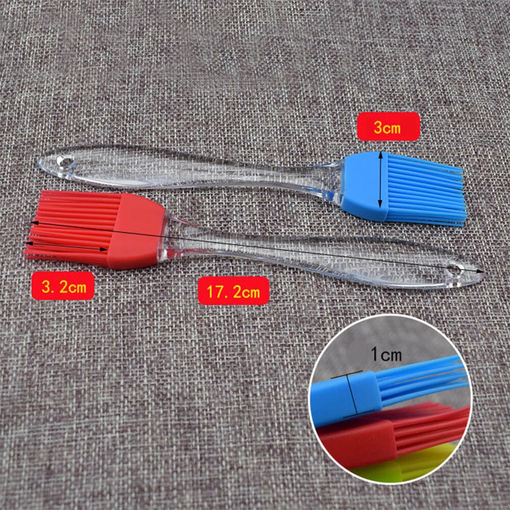 Pincel de silicona para hornear pan de gran , pinceles para hornear barbacoa con mango transparente, herramientas de cocina, suministros de cocina d4