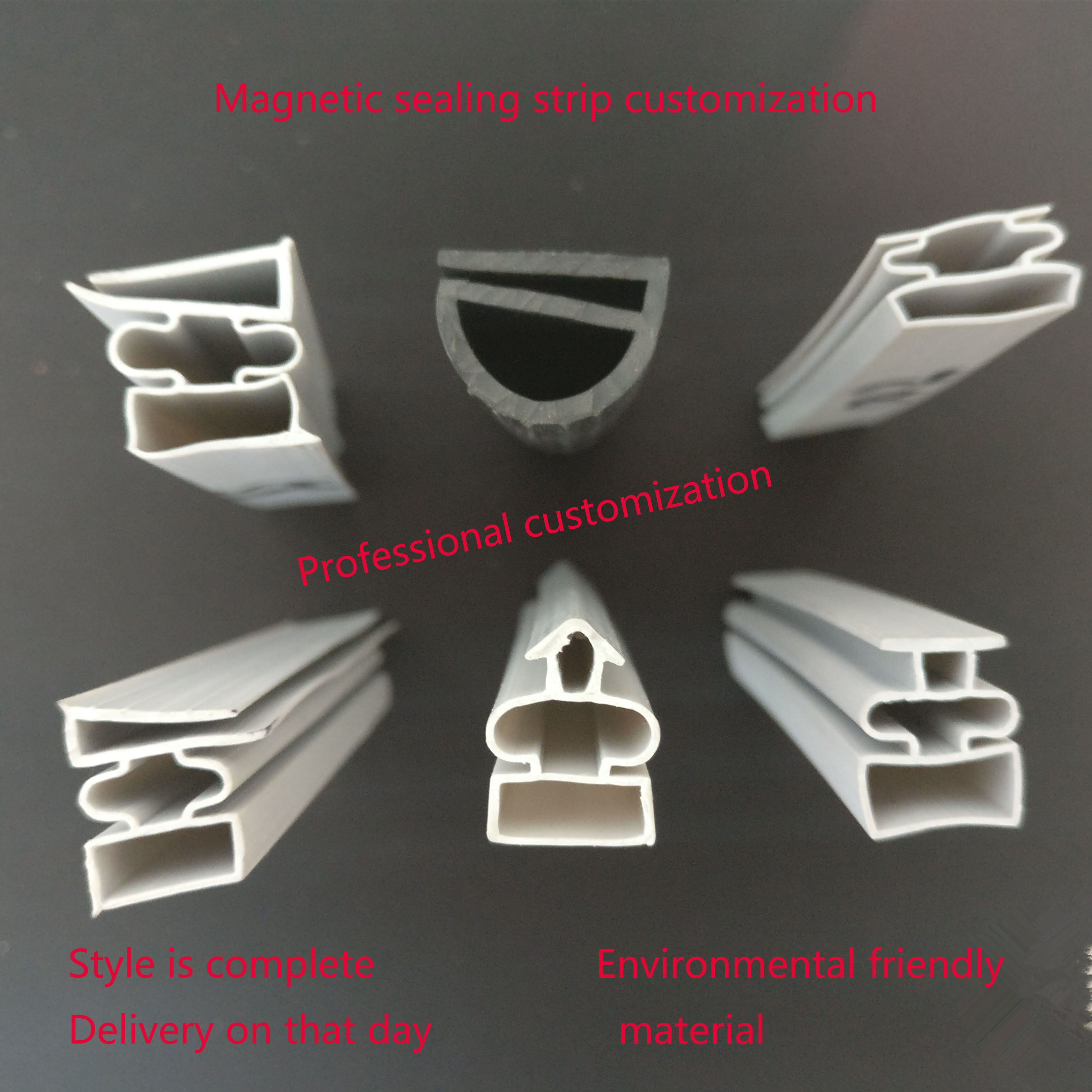 Commercial refrigerator door sealing strip four-door refrigerator magnetic sealing ring refrigerator door rubber strip accessori