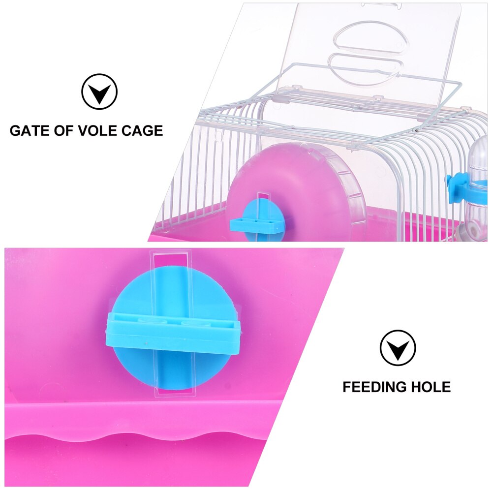 Casa portátil para mascotas, jaula para villa, jaula para hámster, nido para mascotas, ardilla Chinchilla, 1 ud.