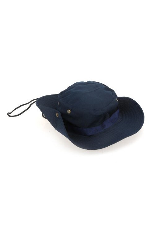 Outdoor Fishing Camping Hiking Sun Cap Round Rim Men Women Hat Dark Blue