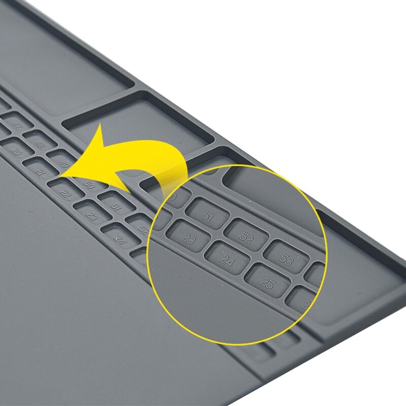 Silicone Repair Mat Electronics Repair Mat Withstand High Temperature Workbench Cell Phone Laptop Repair Watchmakers