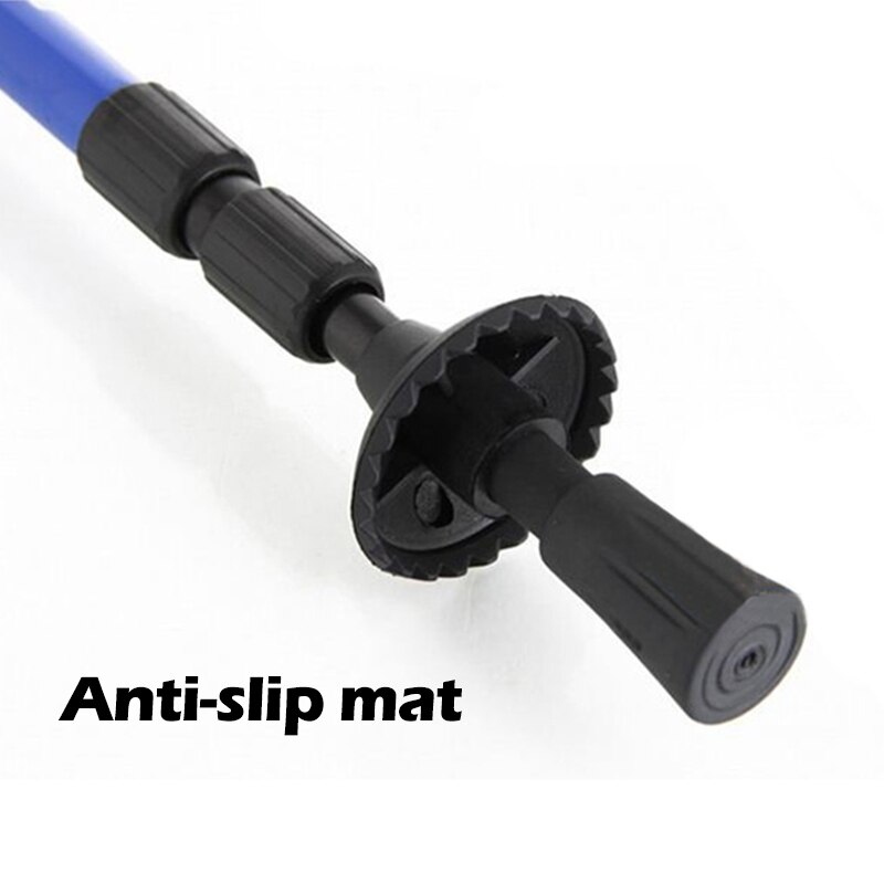 Anti Shock Walking Stick Telescopic Trekking Hiking Mountain Climbing Pole Ultralight Folding Walking Canes Adjustable X441B