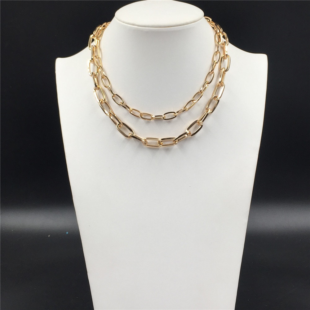 Neue Trend Punk Kette geschichtet Halskette Für Frauen Mädchen Böhmen Schmuck klobig Stil Separaten Tragen Verfügbar