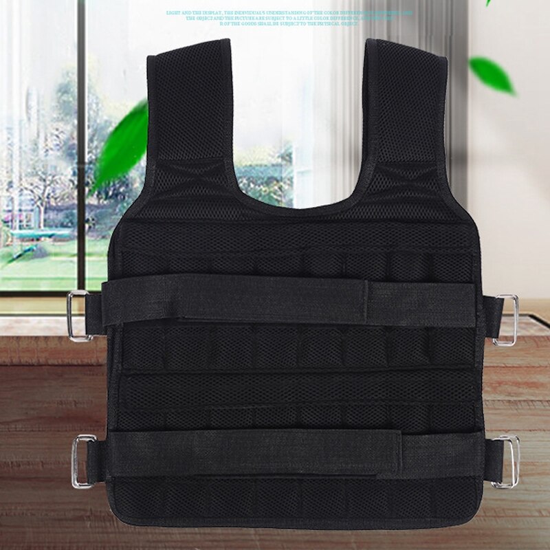 Chaleco de peso de carga para boxeo, entrenamiento de pesas, equipo de gimnasio, chaleco ajustable, chaqueta, ropa de arena