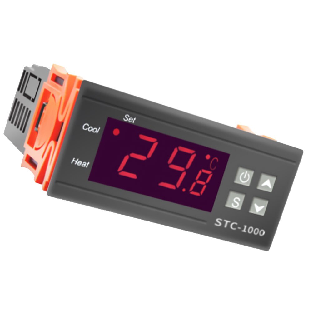 To relæ output led digital temperaturregulator termostat inkubator med varmelegeme og køler