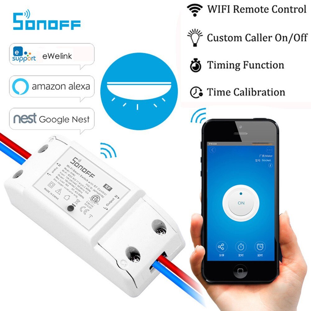 Älykkään kodin wifi -valo langaton kytkin langaton sovelluksen kaukosäätimen kytkin älykkään kodin sähkökytkimet android -sovelluksen ohjaus #4: Default Title