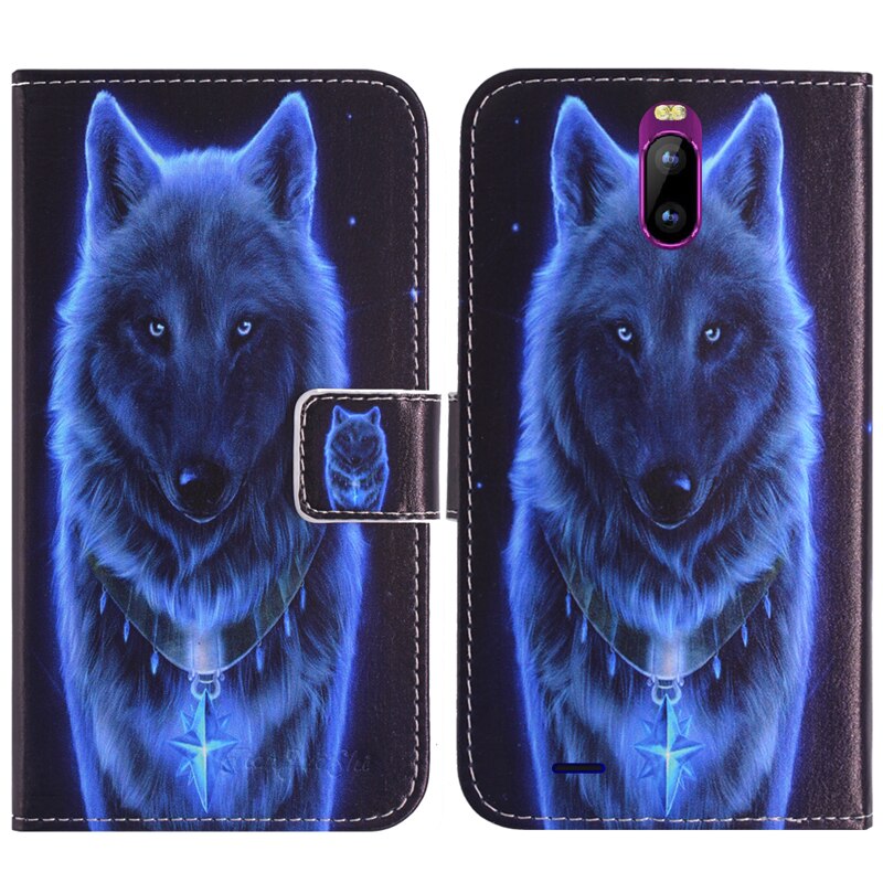 TienJueShi-Funda de cuero con tapa de protección para adolescentes, estilo Patter, DUODUOGO J6 Plus, monedero