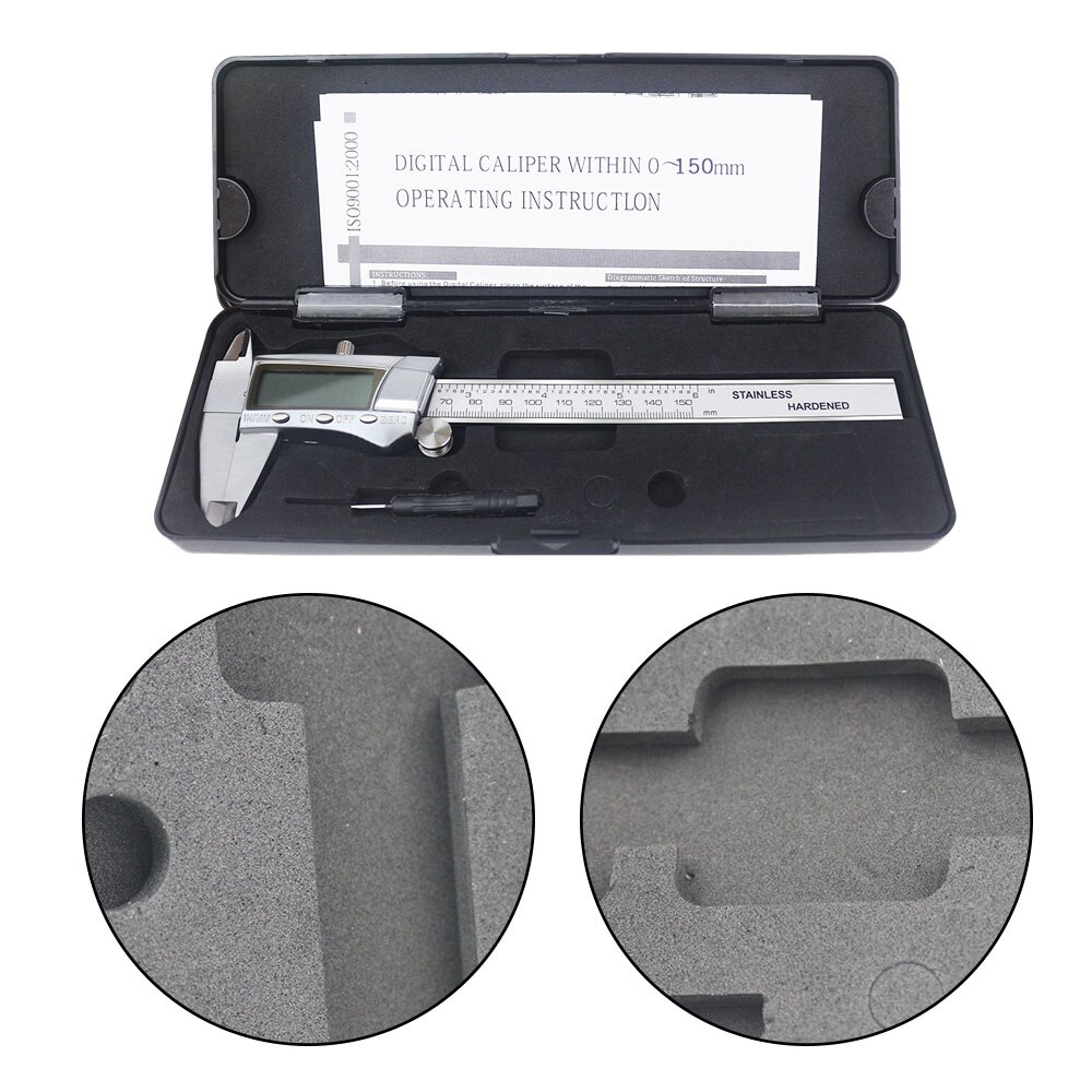 Measuring Tool Digital Caliper 6 "150mm Stainless Steel Messschieber Paquimetro Measuring Instrument Vernier Calipers