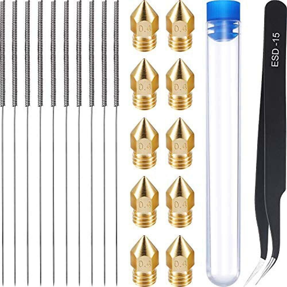 Kit Nettoyage Buses Imprimante 3D - 48 Pièces (aiguilles 0,15 à 0,8 Mm, Pinces, Brosses, Boîte)