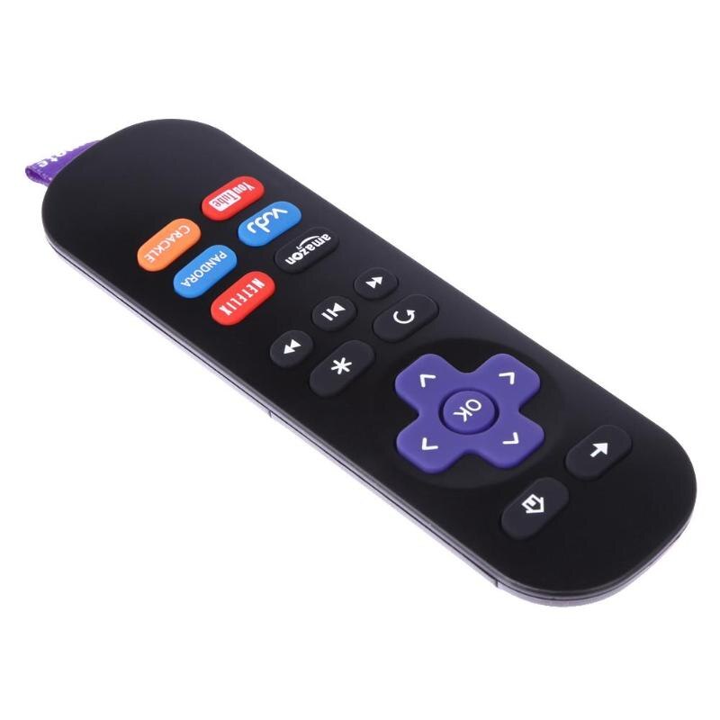 1pc Newest technology Replacement Remote Control for ROKU 1/ 2/ 3/ 4 LT HD XD XS with Strap Black Smart Remote Control