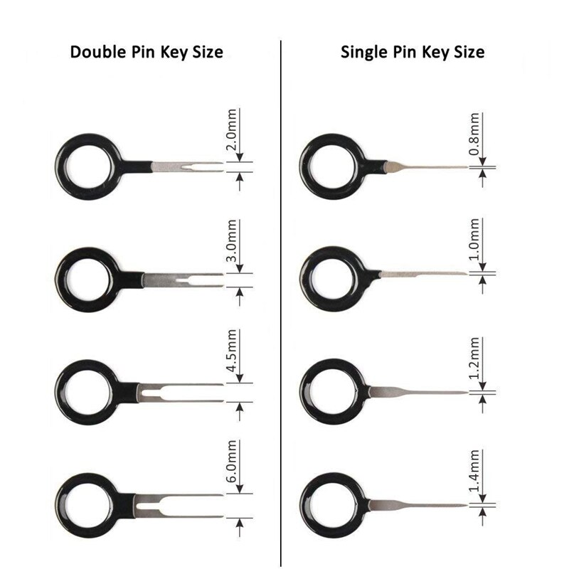 Pins Terminals Removal Tools Auto Car Wire Connector Terminal Pin Extractors Puller Repair Remover Key Tools Set