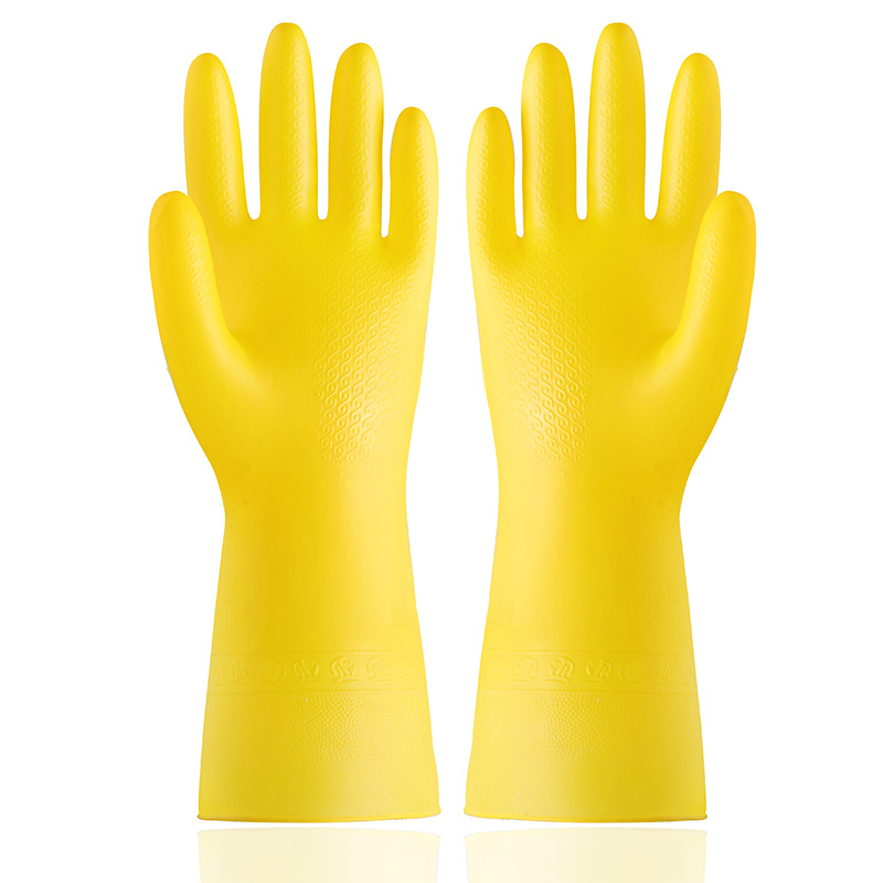 1 paar Wasserdichte Gummi Latex Geschirr Handschuhe Küche Dauerhafte Reinigung Hausarbeit Aufgaben Geschirr Werkzeuge Weibliche
