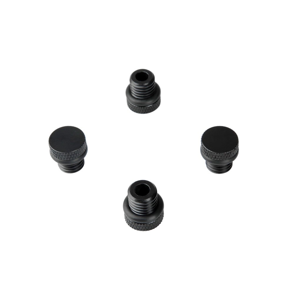 NICEYRIG 15mm Staaf Stopper 15mm Staaf Cap Schroef 15mm Staaf Stofdicht Rig Schouder Rig DSLR camera Rig Aluminium Schroef Pack van 4