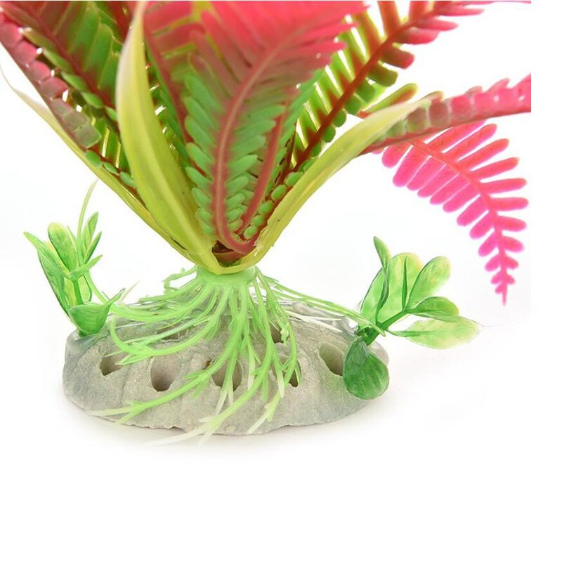 Store fisk akvarie dekorationer giftfri dekorativ kunstig ukrudt vand ornament plante akvarie planter græs tilbehør