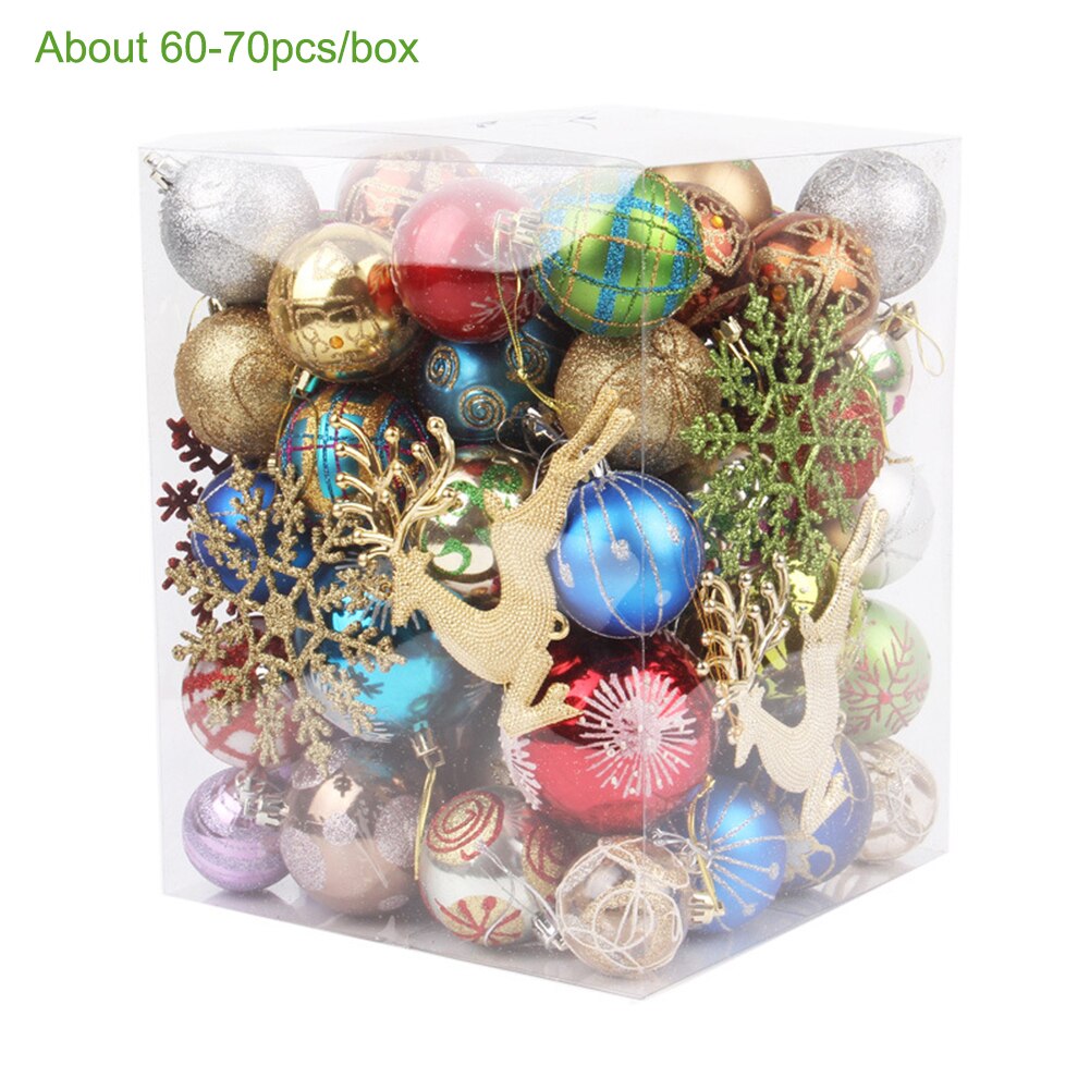 Shatterproof Christmas Ball Baubles Set Xmas Tree Hanging Decoration Pendant for Home Supplies Year