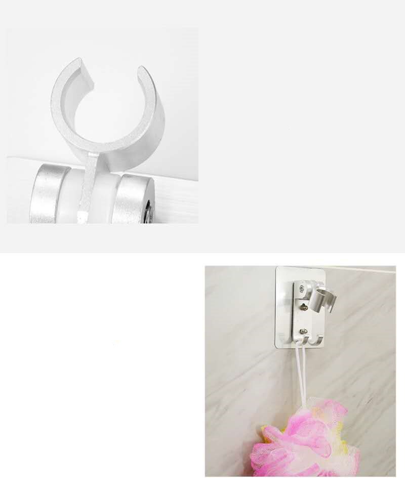 Punch-Free Shower Head Bracket Movable Bracket Adjustable Bathroom Bracket Wall-Mounted Shower Bracket Bathroom Accessories Hook
