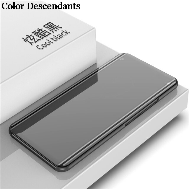 Per OPPO RX17 Neo custodia Flip di lusso custodia trasparente per telefono con specchio per OPPO RX17 Neo Cover RX 17 Neo RX17Neo Cover posteriore 6.4&quot;: For J025 Cy / black