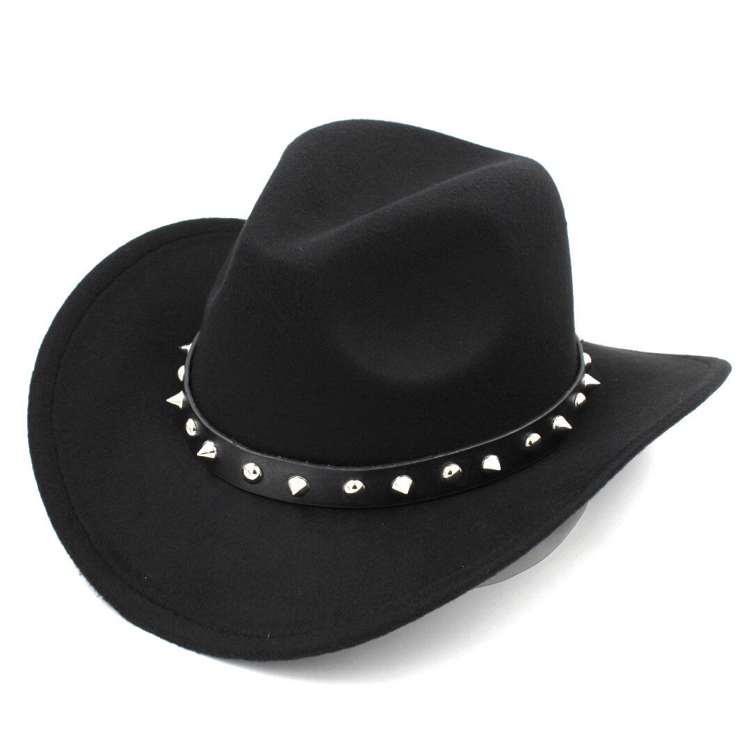 Chapeau unisexe Chapeau de cowboy occidental Chapeau à large bord