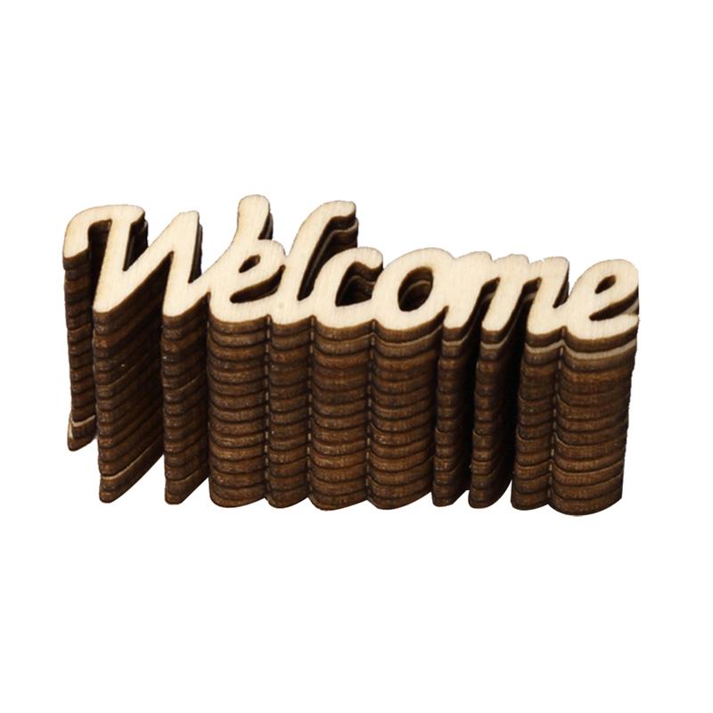 15 drewniane elementy dekoracyjne na przyjęcie powitalne, hotel, bar, restauracja, wiszące, na wesele, urodziny, domowe spotkanie, imprezę  a3 szt.