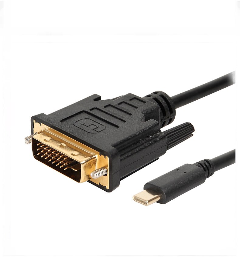 1.8m usb c til dvi kabel type c til dvi adapter thunderbolt kompatibel til macbook pro, galaxy  s8 note 8, huawei mate 10