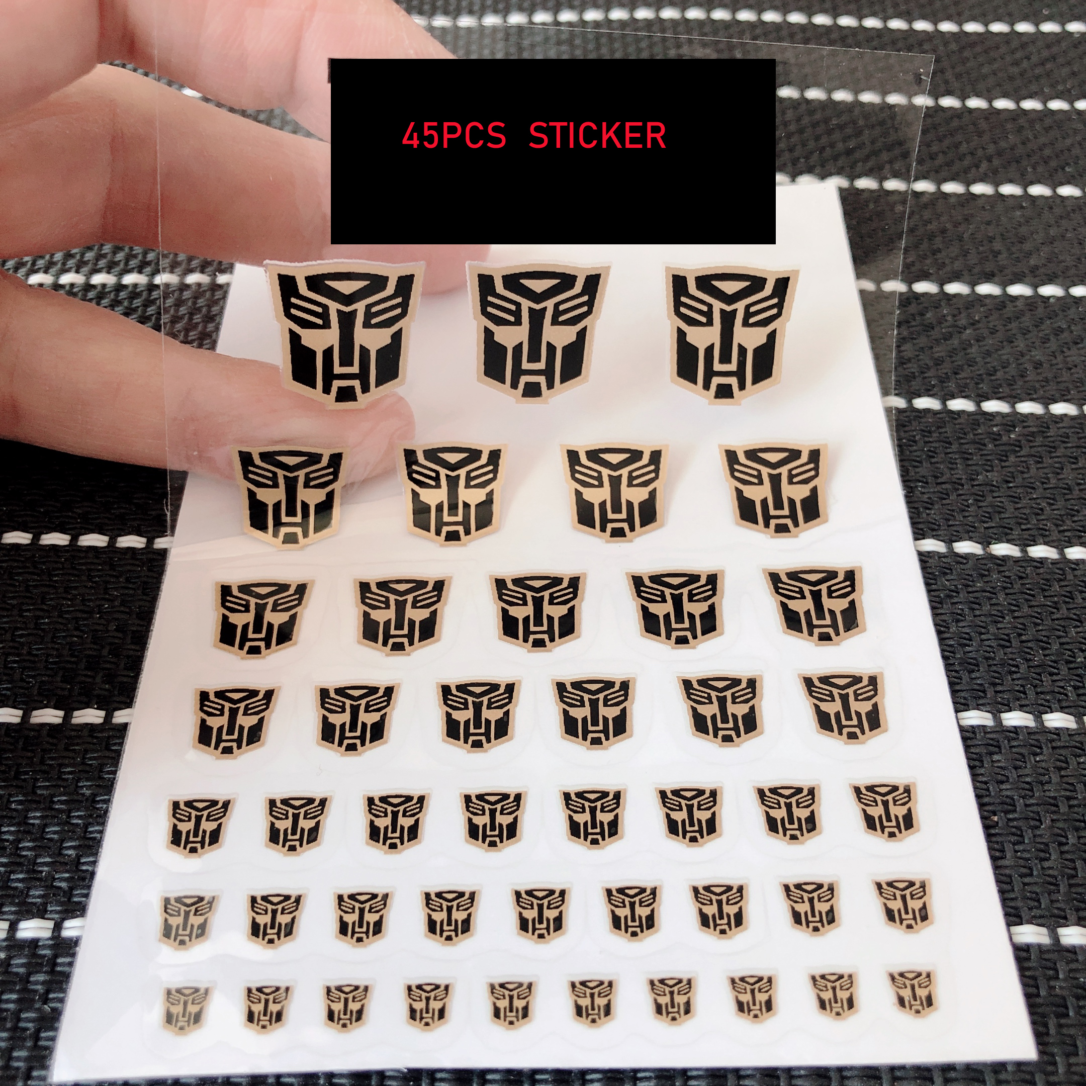 45Pcs Transformatie Robot Speelgoed G1 Sticker Symbool Decal Voor Custom Diy Speelgoed Accessoires Decoratie