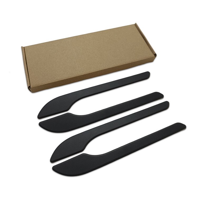 Juego de 4 unids/set para molduras de manija de puerta de coche Tesla modelo 3, pegatinas decorativas, modelo Y Kit de cubierta de manija de modificación de plástico ABS, Protector
