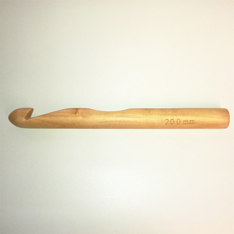 Madera de ganchillo cilíndrica de 15MM/20MM/25MM de grosor, pelo de Islandia súper grueso con agujas de tejer redondas de madera de bambú