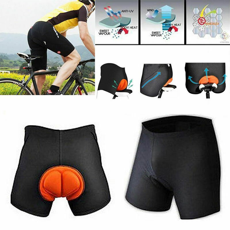 Mens 3D Padded Underwear Cycling Shorts Bicycle Road Mountain Bike Biking Pants