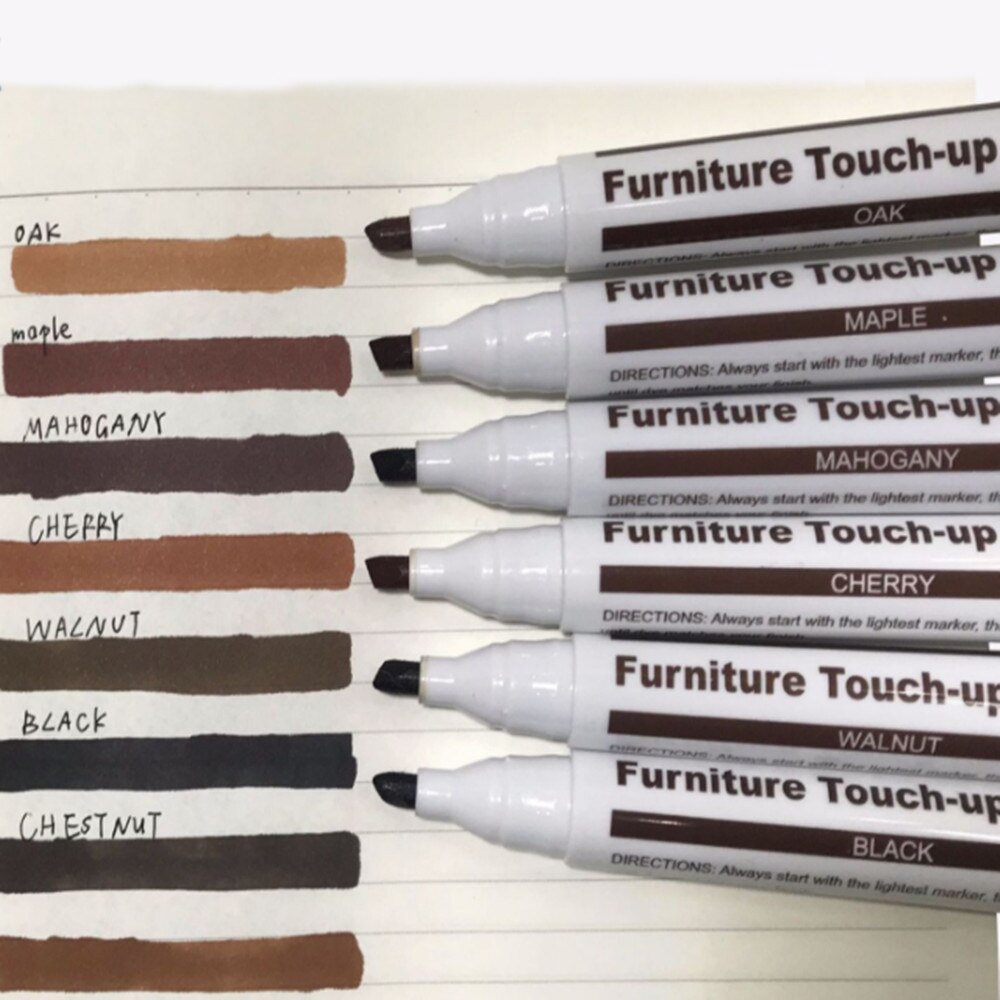21 Pcs Furniture Repair Pen Crayons Floor Pen Scratch Filler Paint Remover for Wooden Cabinet Floor Table Chairs Markers Pens
