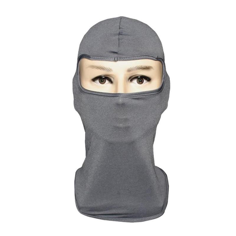 Máscara protectora para el sol para deportes al aire libre, mascarilla para motocicleta con doble juego CS, ventilación a prueba de polvo para cabeza de acción, agujero de una guerra B9L0: G