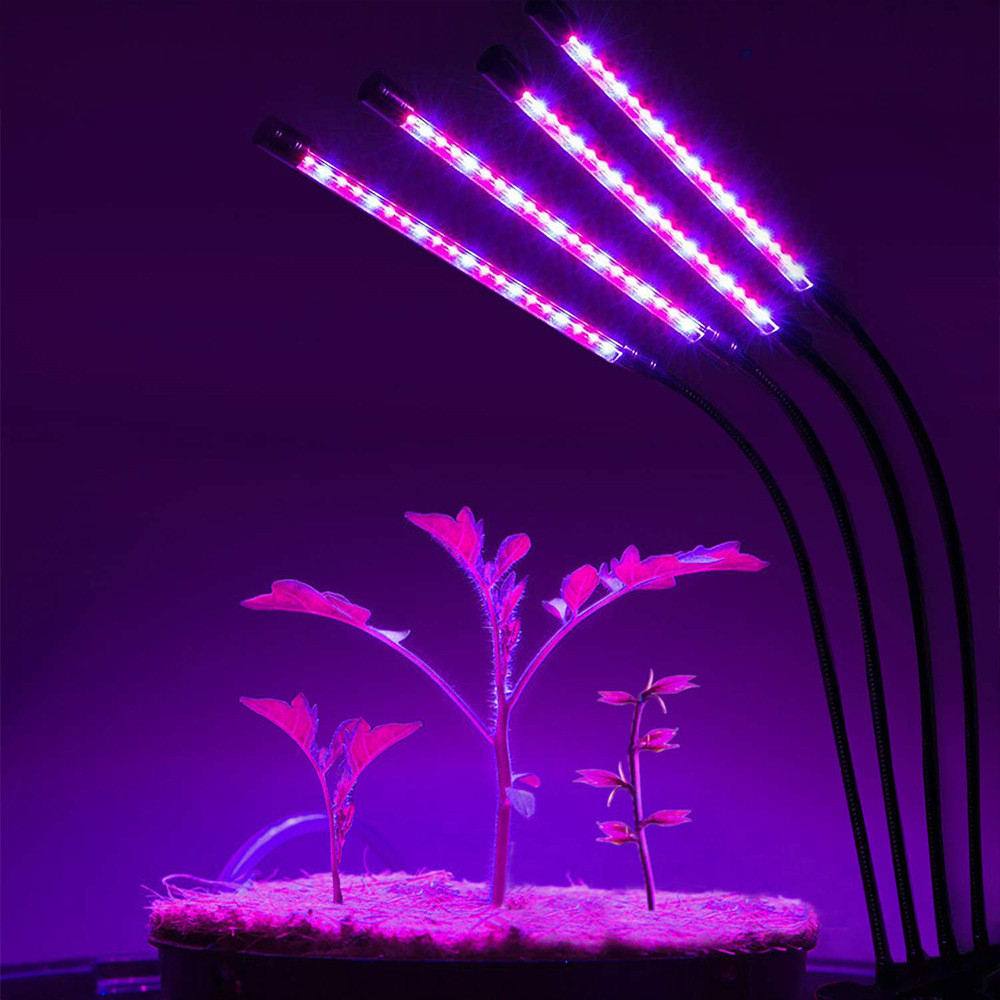 4 Head Grow Light 5V USB led Plant Lamps Full Spec... – Grandado
