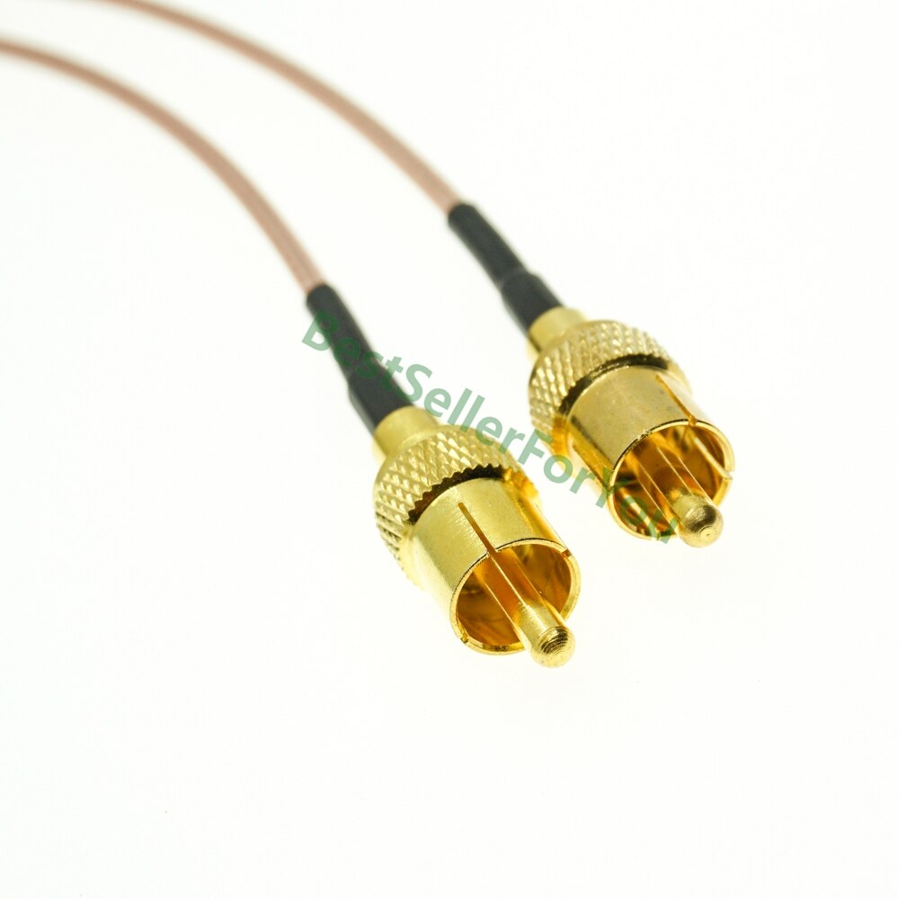 RG316 KABEL RCA male plug naar rca male RF Pigtail Caox Jumper Kabel