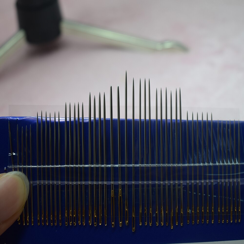 45pcs/1 Set Assorted Hand Sewing Needles Pins Quilt Embroidery Mending Craft Sewing Needles Stainless Steel Sewing Tool Hand