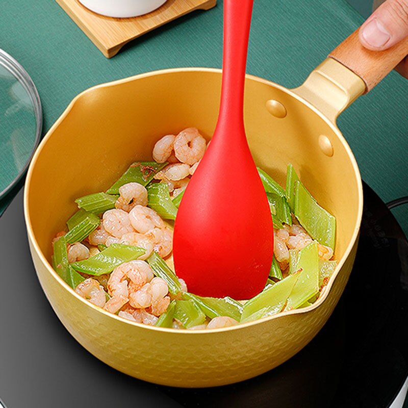 Japanese-style snow pan, Japanese non-stick pot, small pot, small cooking pot, household instant noodle soup pot, induction cook