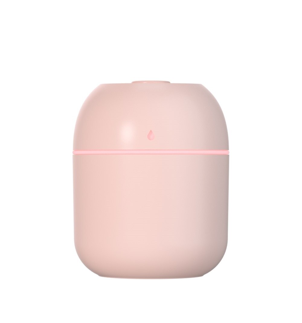 Humidificateur d'air électrique ultrasonique USB, diffuseur d'arôme, Grain de bois, huile essentielle, aromathérapie, machine à brume fraîche: 220ML Pink
