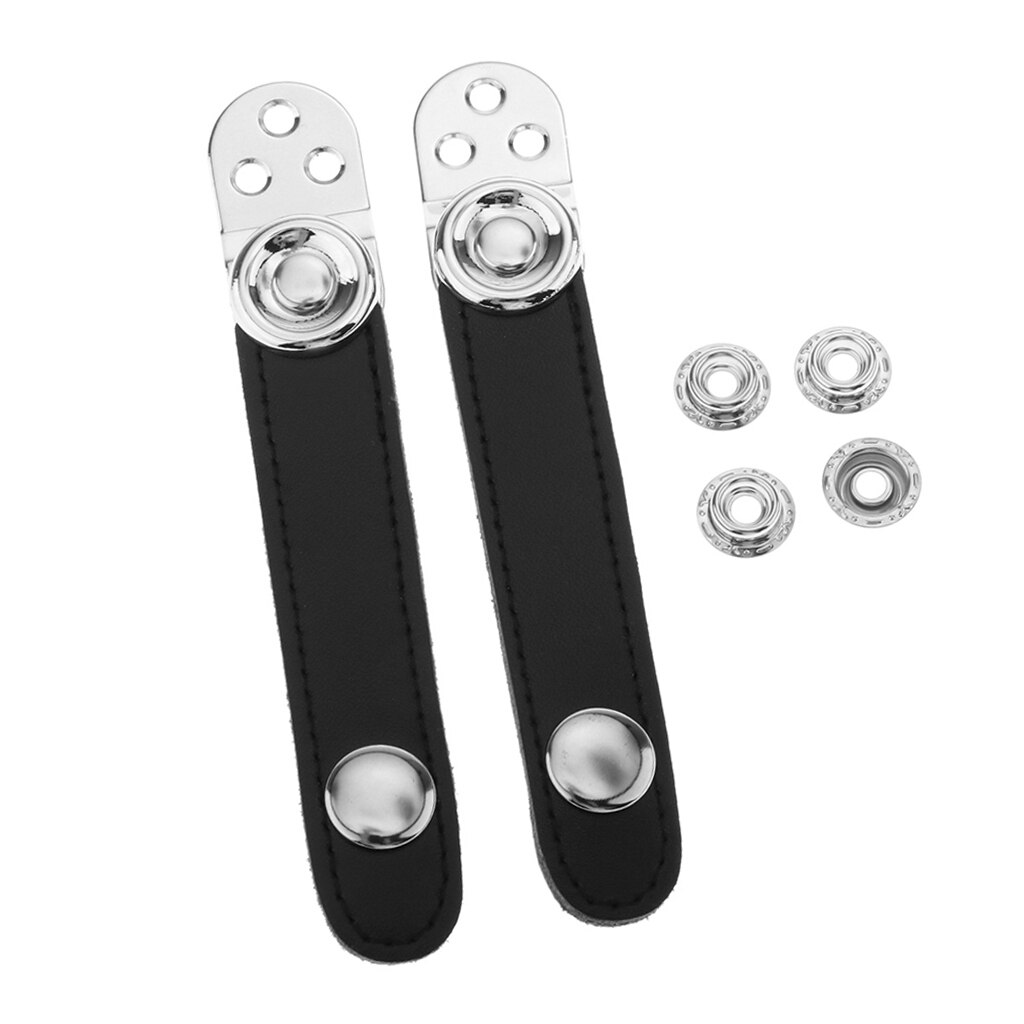 13.5cm/14cm Bellows Straps/ Accordion Bellows Straps, PU Leather Black